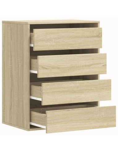Cassettiera Angolare Rovere Sonoma 60x41x76cm Legno Multistrato