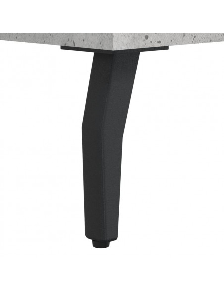 Credenza Grigio Cemento 69,5x34x180 cm in Legno Multistrato