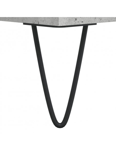 Credenza Grigio Cemento 69,5x34x180 cm in Legno Multistrato