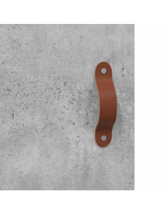 Credenza Grigio Cemento 69,5x34x180 cm in Legno Multistrato