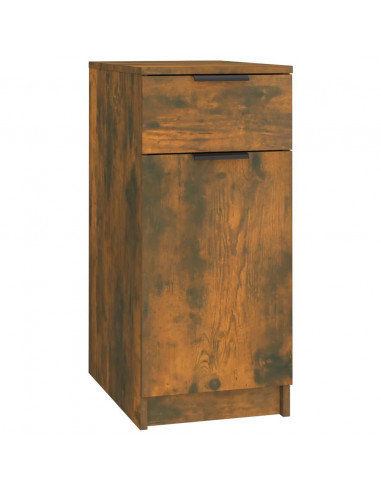 Armadietto Scrivania Rovere Fumo 33,5x50x75cm Legno Multistrato