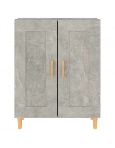 Credenza Grigio Cemento 69,5x34x90 cm in Legno Multistrato