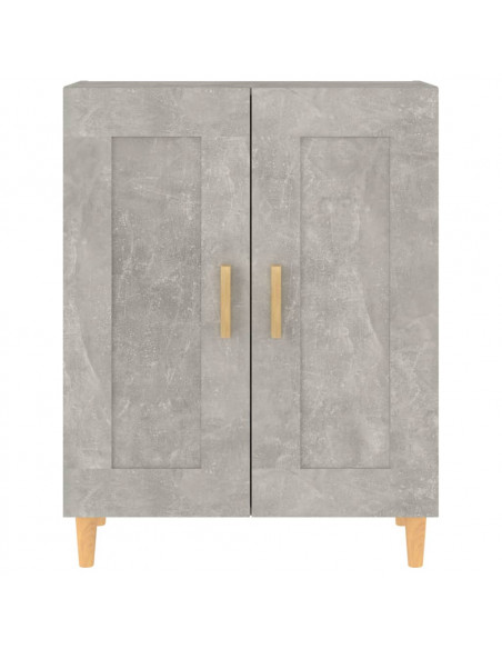 Credenza Grigio Cemento 69,5x34x90 cm in Legno Multistrato