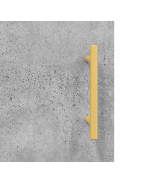 Credenza Grigio Cemento 69,5x34x90 cm in Legno Multistrato