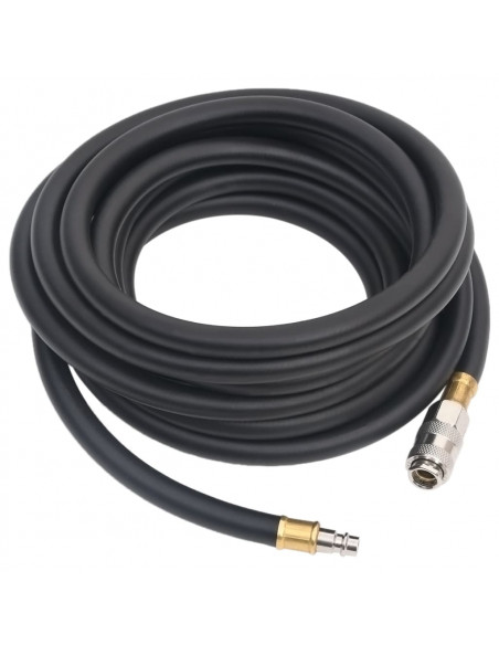 Tubo Aria Ibrido Nero 0,6" 10 m in Gomma e PVC