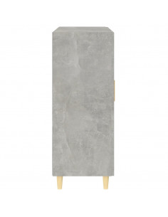 Credenza Grigio Cemento 69,5x34x90 cm in Legno Multistrato