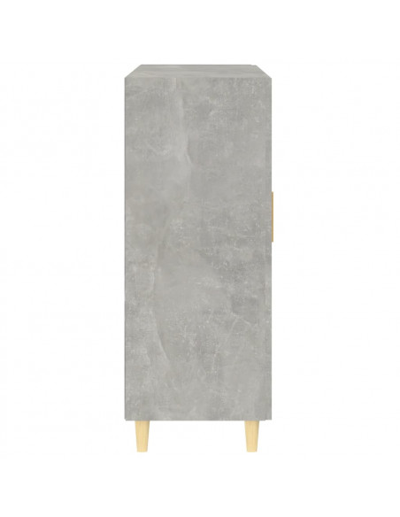 Credenza Grigio Cemento 69,5x34x90 cm in Legno Multistrato