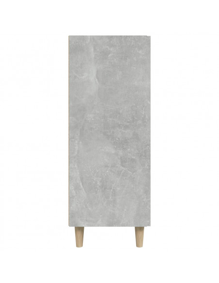 Credenza Grigio Cemento 69,5x34x90 cm in Legno Multistrato