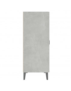 Credenza Grigio Cemento 69,5x34x90 cm in Legno Multistrato