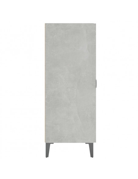 Credenza Grigio Cemento 69,5x34x90 cm in Legno Multistrato