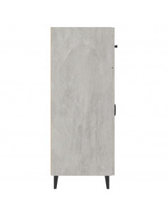 Credenza Grigio Cemento 69,5x34x90 cm in Legno Multistrato