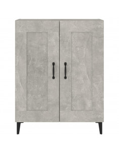 Credenza Grigio Cemento 69,5x34x90 cm in Legno Multistrato