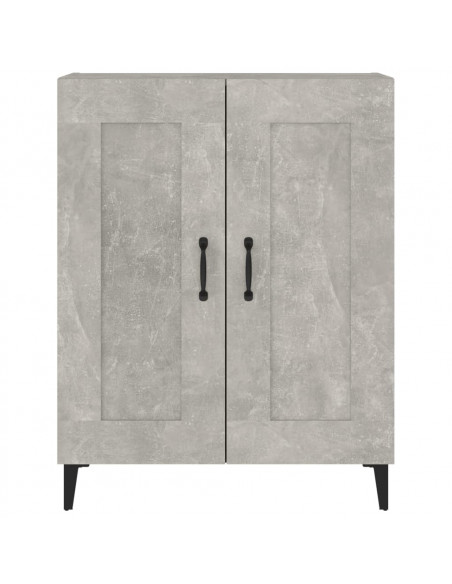 Credenza Grigio Cemento 69,5x34x90 cm in Legno Multistrato