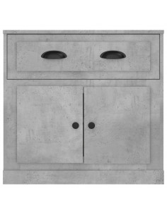 Credenza Grigio Cemento 70x35,5x67,5 cm in Legno Multistrato
