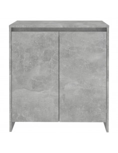 Credenza Grigio Cemento 70x41x75 cm in Legno Multistrato