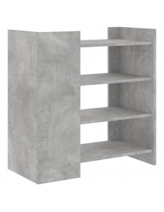 Credenza Grigio Cemento 73,5x35x75 cm in Legno Multistrato