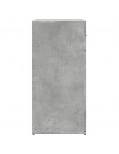 Credenza Grigio Cemento 79x38x80 cm in Legno Multistrato