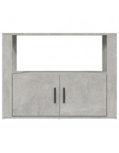 Credenza Grigio Cemento 80x30x60 cm in Legno Multistrato