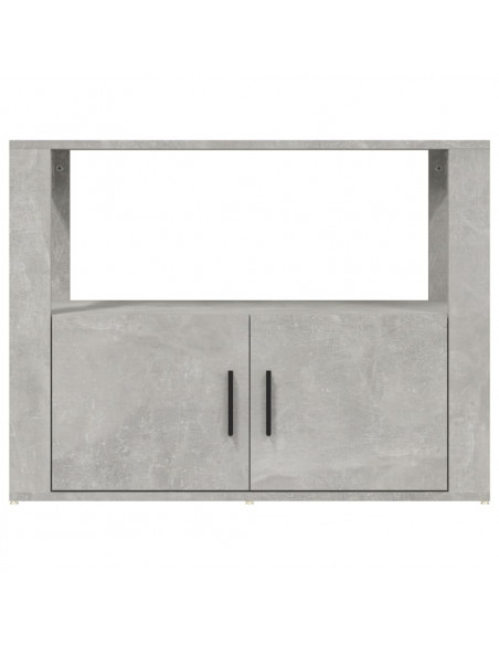 Credenza Grigio Cemento 80x30x60 cm in Legno Multistrato