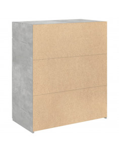 Credenza Grigio Cemento 80x42,5x93 cm in Legno Multistrato