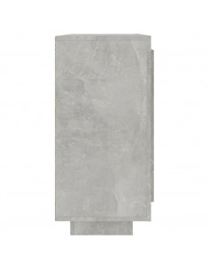 Credenza Grigio Cemento 92x35x75 cm in Legno Multistrato