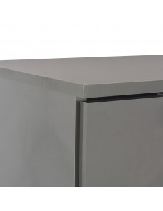 Credenza Grigio Lucido 107x35x80,5 cm