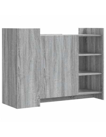 Credenza Grigio Sonoma 100x35x75 cm in Legno Multistrato