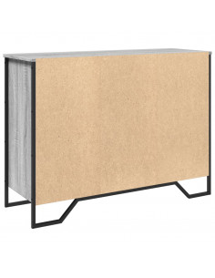 Credenza Grigio Sonoma 101x35,5x74,5 cm in Legno Multistrato