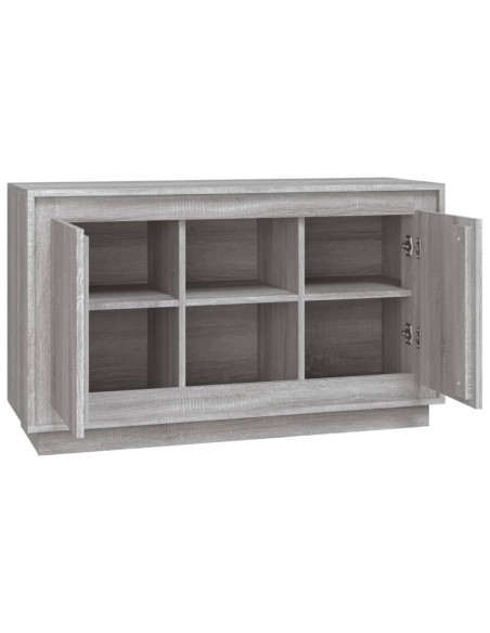 Credenza Grigio Sonoma 102x35x60 cm in Legno Multistrato