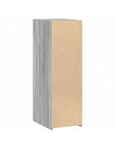 Credenza Grigio Sonoma 30x41x93 cm in Legno Multistrato