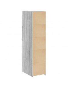 Credenza Grigio Sonoma 30x42,5x124 cm in Legno Multistrato