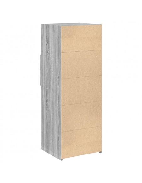 Credenza Grigio Sonoma 30x42,5x93 cm in Legno Multistrato