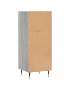 Credenza Grigio Sonoma 34,5x32,5x90 cm in Legno Multistrato