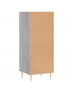 Credenza Grigio Sonoma 34,5x32,5x90 cm in Legno Multistrato