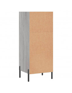 Credenza Grigio Sonoma 34,5x32,5x90 cm in Legno Multistrato