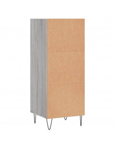 Credenza Grigio Sonoma 34,5x32,5x90 cm in Legno Multistrato