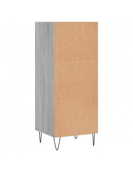 Credenza Grigio Sonoma 34,5x32,5x90 cm in Legno Multistrato