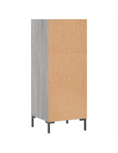 Credenza Grigio Sonoma 34,5x32,5x90 cm in Legno Multistrato