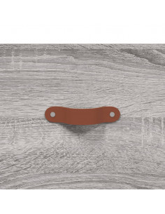 Credenza Grigio Sonoma 34,5x34x180 cm in Legno Multistrato