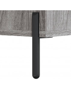 Credenza Grigio Sonoma 34,5x34x180 cm in Legno Multistrato