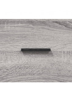 Credenza Grigio Sonoma 34,5x34x180 cm in Legno Multistrato