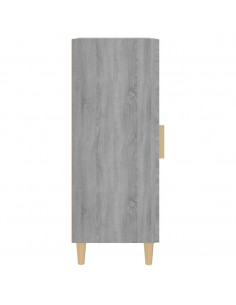 Credenza Grigio Sonoma 34,5x34x90 cm in Legno Multistrato
