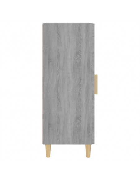 Credenza Grigio Sonoma 34,5x34x90 cm in Legno Multistrato