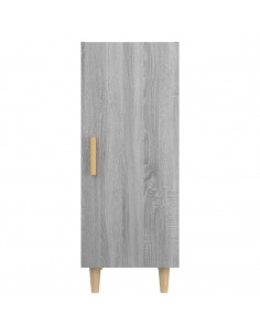 Credenza Grigio Sonoma 34,5x34x90 cm in Legno Multistrato