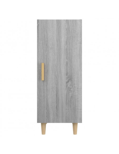 Credenza Grigio Sonoma 34,5x34x90 cm in Legno Multistrato