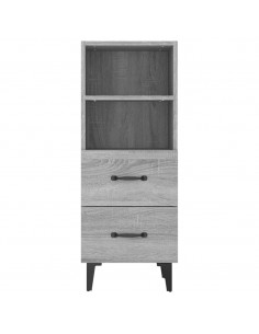 Credenza Grigio Sonoma 34,5x34x90 cm in Legno Multistrato