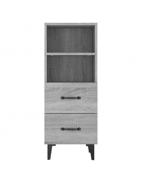 Credenza Grigio Sonoma 34,5x34x90 cm in Legno Multistrato