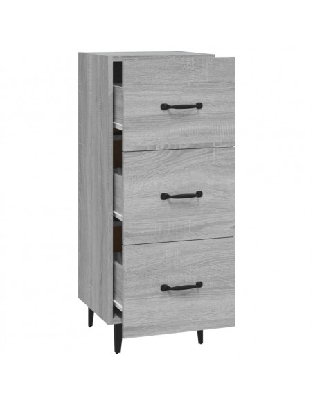 Credenza Grigio Sonoma 34,5x34x90 cm in Legno Multistrato
