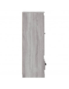 Credenza Grigio Sonoma 36x35,5x103,5 cm in Legno Multistrato