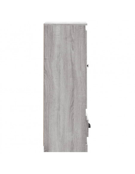 Credenza Grigio Sonoma 36x35,5x103,5 cm in Legno Multistrato